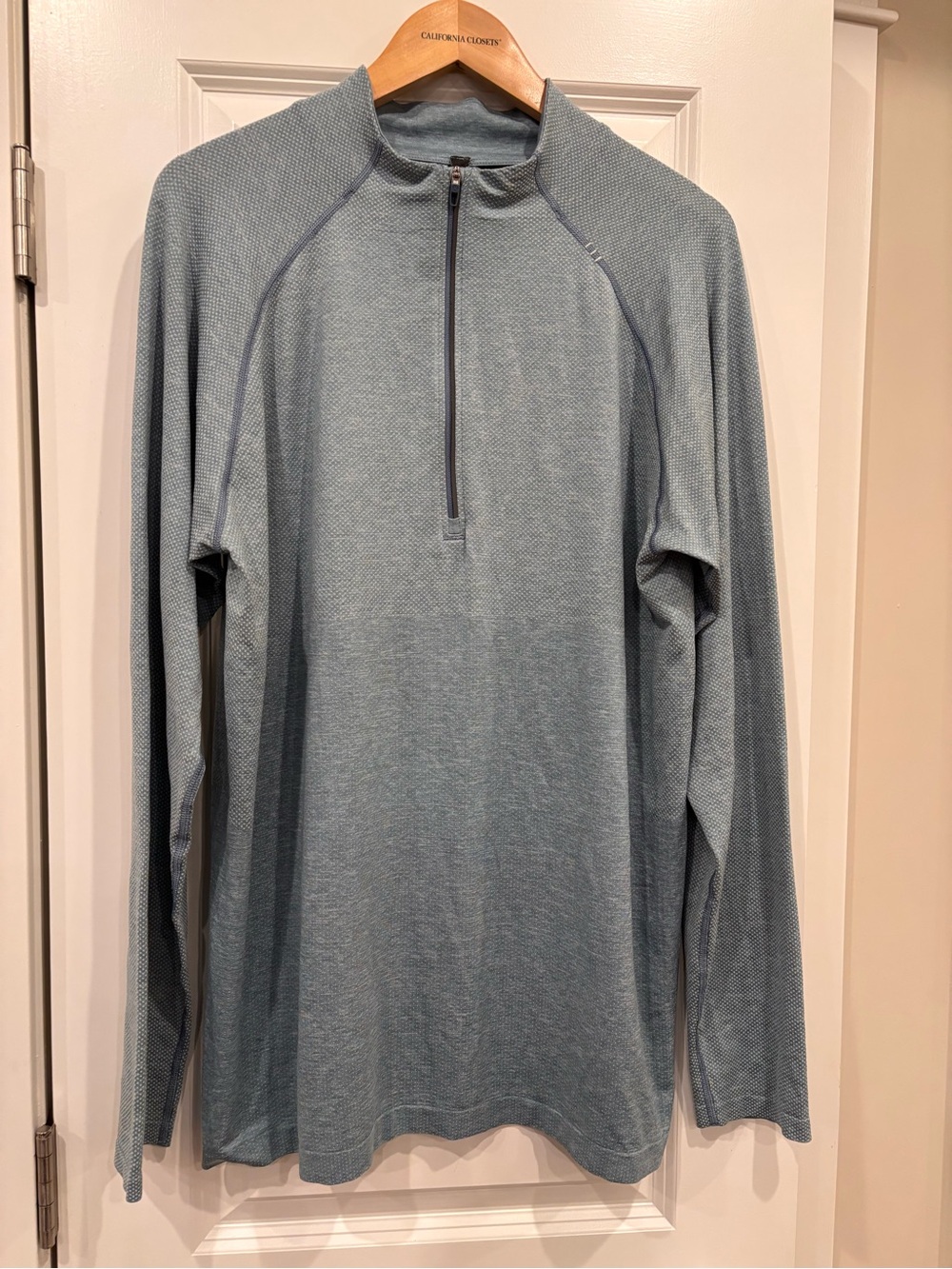 lululemon athletica Light Blue Long-Sleeve Half-Zip top